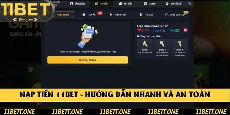 Nạp Tiền 11Bet - Các Thao Tác Nhanh Và An Toàn Cho Hội Viên